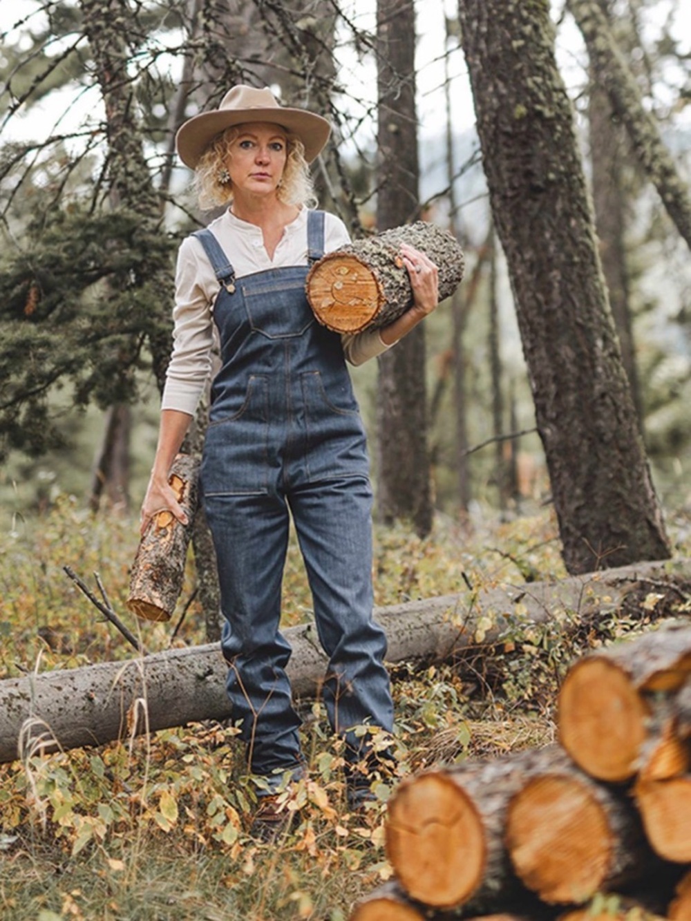 Revivall Dark Denim Overalls Jeans - Women's Slimfit - Picture 5 of 7